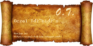 Oczel Tóbiás névjegykártya